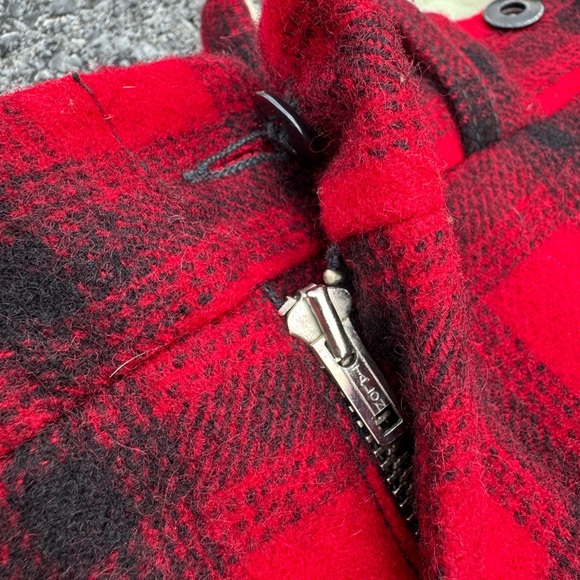 Vintage 60s Woolrich Buffalo Plaid Wool Hunting Jogger Pants Mens Size 35 - Picture 5 of 11